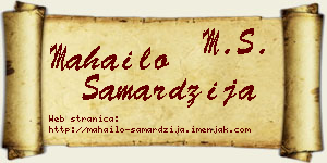 Mahailo Samardžija vizit kartica